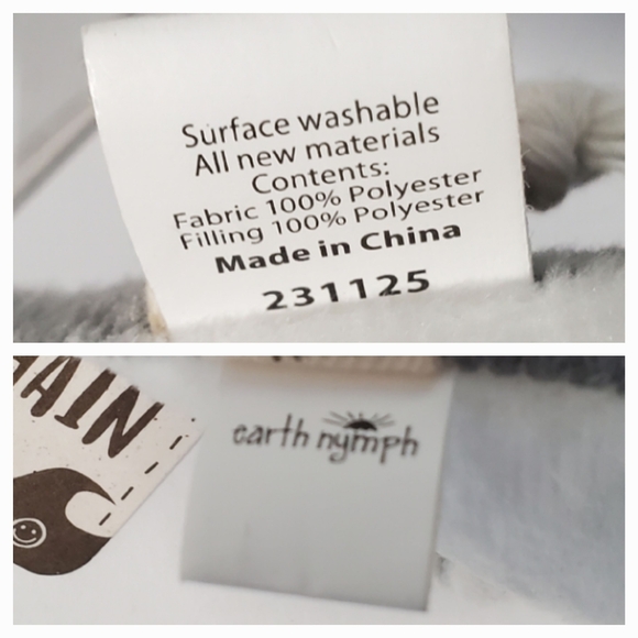 Earth Nymph Shark Plush Keychain Grey & White NWT Rare Gift Purse Hawaii Ocean - Picture 8 of 12